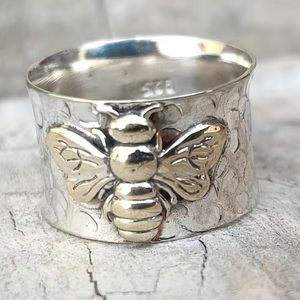 925 Silver Bee Ring